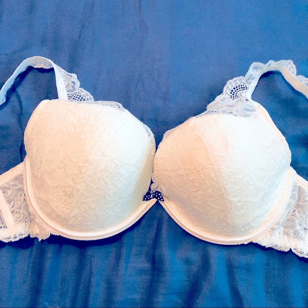 Jacob White Lace Underwire Full Coverage Bra